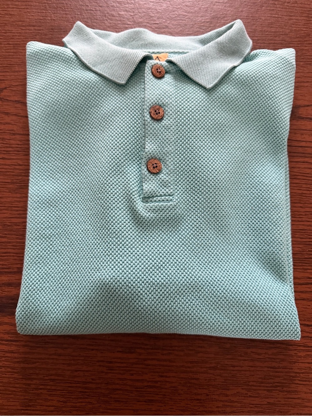 Men's Jos. A. Bank Teal Green Three button placket Polo Size: M  MSRP: $99